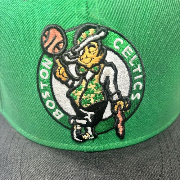Boston Celtics Adidas Hat SnapBack Flat Brim Adjustable Lucky The Leprechaun NBA - Picture 2 of 10